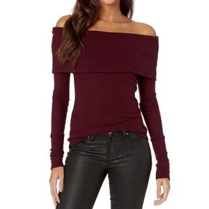 NWT Free People Snowbunny Off Shoulder Sweater
